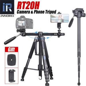 INNOREL 카메라 삼각대 모노포드 수평 3 in 1 ° 조절 가능 경량 여행용 알루미늄 RT20H