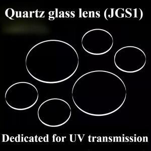 2PCS 직경 10.7/11/12/13.5/15mm 원형 UV 투명 JGs1 석영 유리 고온 방지 초박형 0.5/0.8/1/2mm
