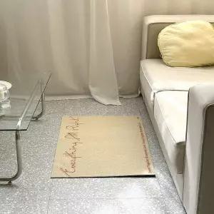 [콩심팥심]베이지색 매트 발판 출입구 미끄럼방지매트 현관 주방
