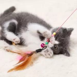 PET 고양이 낚시대 장난감 고양이강아지풀 고양이깃털장난감 고양이카샤카샤 (WBF9959)