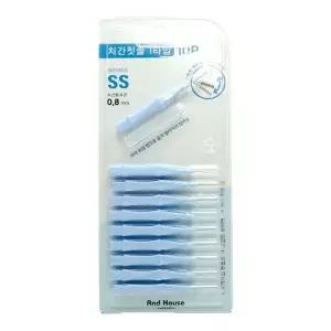 덴탈 프리미엄 치간칫솔 I형 10P 0.8mm SS 치석제거