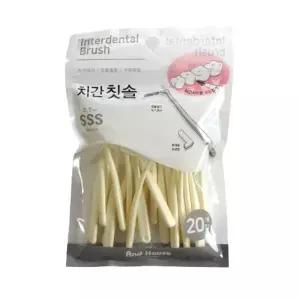 덴탈 프리미엄 치간 칫솔 L형 20p 07치mm 치실