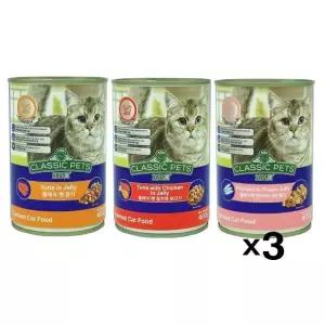 컴패니언 캣 클래식 캔 400g X3 고양이 영양간식 습식 반려동물용품 (WC0294D)
