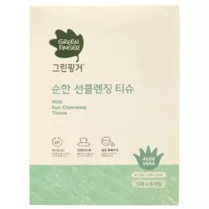 그린핑거 순한 선클렌징 클렌징 티슈 5매 6개입 1개