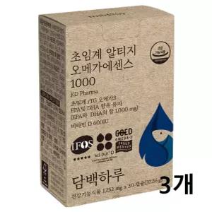 담백하루 초임계 알티지 오메가 에센스 1000 1255mg x 30캡슐 3개