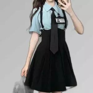 교복몰 스카이블루 여자 반팔 서스펜더 세라복 교복세