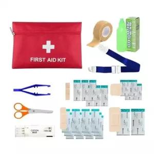 ( )휴대용 응급 키트 10 종 세트 밴드 반창고 붕대 지혈대