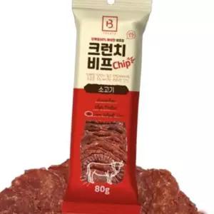 강아지 크런치 간식 소고기 80g 1P 애견 영양 스낵