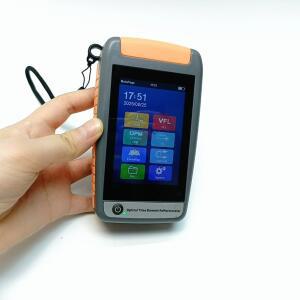 CJ-350 미니 OTDR 1310/1550nm 22/20dB 광학 반사계 터치 스크린 Sc 커넥터 VFL 녹색광 OPM 레이저 소스