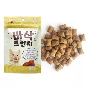 바삭 크런치 닭고기맛 70g X5개 고양이 영양간식 스낵 (WDB54AD)