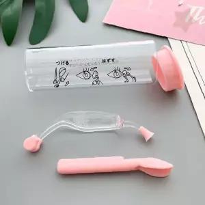 착용  핑크 휴대용 케이스 포함 흡착 스틱 여행용