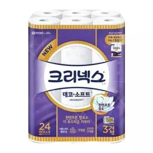 크리넥스 데코앤소프트 3겹(108mmX35m) 24롤