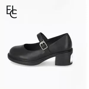 [엘칸토]여성 소가죽 청키 메리제인 펌프스 6cm LCWD45U613BK_SC