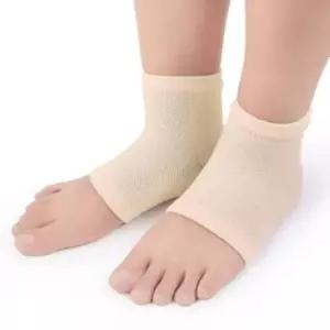 고품질 뒤꿈치케어 젤 발패드 2세트(베이지) 발바닥 풋케어 보습양말 (WC7D3A9)
