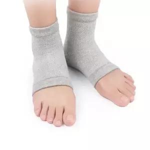 고품질 뒤꿈치 보습 반양말 뒷굽 젤양말 쿠션 패드 땀흡수보호양말 (WC05597)