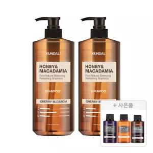 쿤달 네이처 샴푸 체리블라썸 1058ml, 2개+증정(바디워시 일랑일랑 100ml , 1개 +샴푸 일랑일랑 100ml , 1개+ 트리트먼트 일랑일랑 100ml , 1개)