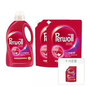 퍼울 컬러 본품 1.9L,  1개 + 1.7L, 2개 + 증정(세탁세제 (컬러, 다양한 색상 의류용), 300 ML, 1개)