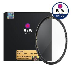 [슈나이더][본사공식] [B+W] 007 Clear nano 62mm MRC MASTER 카메라 렌즈 필터