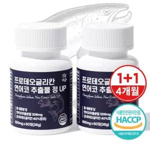 프로테오글리칸 연어코 연골 추출물 콘드로이친 보스웰리아 글루코사민 프리테오글리칸 2병(4개월분)