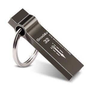 굿포유 PIO G21 메탈 키링 USB메모리 32GB  샤인 그레이