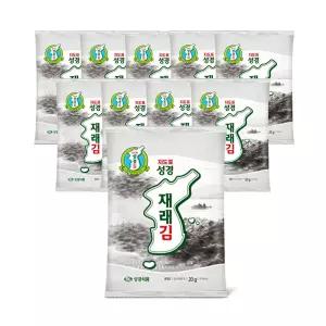 [성경김본사] 지도표성경김 재래 전장김 20g 10봉