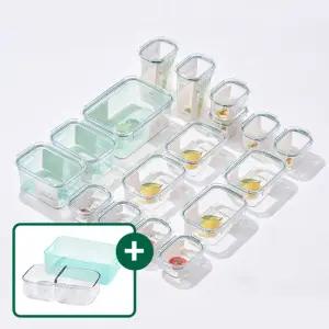 알레보 브리앙 풀 트라이탄 투명 밀폐용기 반찬통 24P 리뉴얼 풀세트