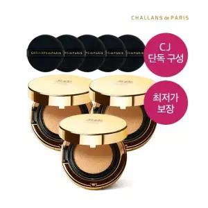 샬랑 드 파리 [CJ단독 78 ] BEST 촉촉보습 광채쿠션 기획세트 엑셀랑스 아쿠아쿠션 2+1)+퍼프5ea)