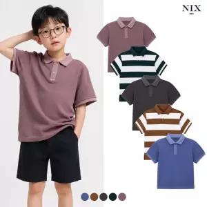 [NIXKIDS]유니) PQ-카라 다잉/워싱 티셔츠 (기본핏)(FKQMCTC701P)