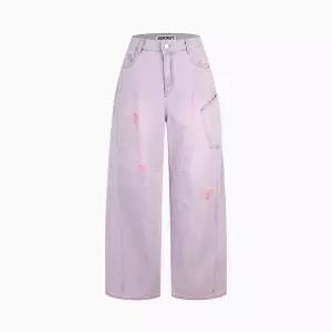 [에고이스트](강남점)[CAPSULE LINE] 빈티지 워싱 벌룬핏 데님 팬츠 (ES2DP362)