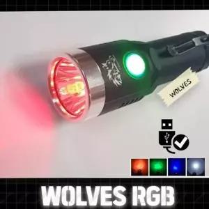 [콩심팥심]128MM 4가지 BEAM XML L2 울브스 RGB LED랜턴 (본품)