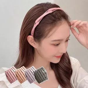 4p 접이식 머리띠 헤어밴드 휴대용 세안 메이크업 운동 머리정리