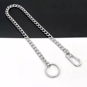 [하프클럽/]와이어 30cm 도난방지 고리 스트랩 가방 자동차 열쇠 연결줄