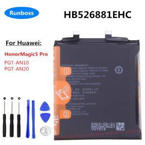 화웨이 아너 매직 5 프로용 PGT-AN10 PGT-AN20 정품 휴대폰 배터리, HB526881EHC, 5450mAh, 고품질, 신제품