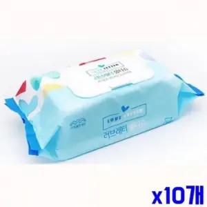부드러운 물티슈 80매 캡형 408g X10개 유아물티슈 WFODTT9