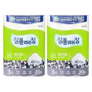 [룽스_65]잘풀리는집도톰한3겹30롤화이트앤소프트 2개-O