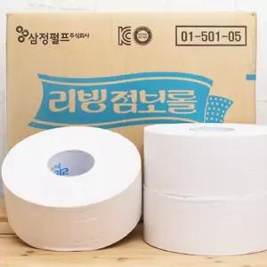 [룽스_65]리빙점보롤(500M)_16롤 화장지