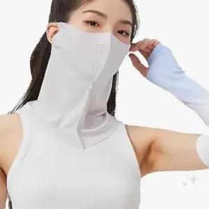 여름철 야외운동 냉감 통기성 안면가리개 골프 자전거 조깅 햇볕차단 얼굴보호