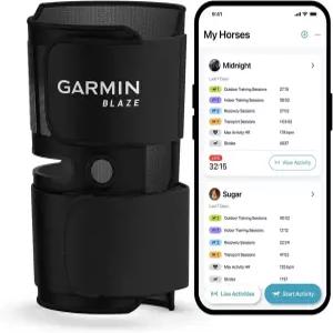 Garmin BlazeTM Equine 웰니스 시스템 사용하기 쉬운 테일 랩 및 센서 인사이트