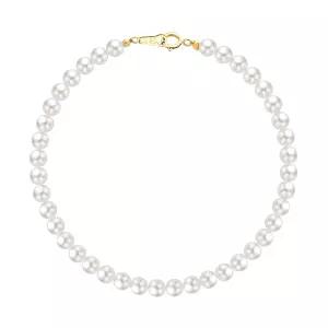14k 밀키 스와로브스키 진주 팔찌 4mm