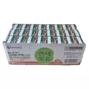 연세 고칼슘 두유 호두&아몬드 플러스 저당 190ml 24팩