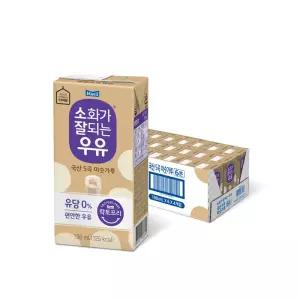 매일 소화가잘되는우유 미숫가루 190ml 24팩 무료배송