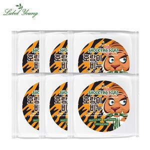 [라벨영]호랑이비누 6개/ 속건조+피부진정+노폐물제거+피부트러블 완화에 도움