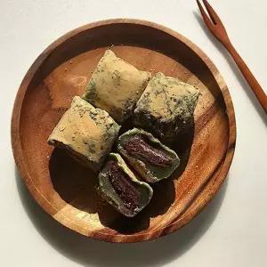 [청애뜰] 콩가루쑥개떡 30개x2박스 50g 개 총 3Kg 박스 포장)