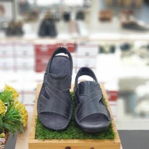 허시파피 세이브존04 남성컴포트캐주얼쿠셔닝(3cm)샌들 데일리캐주얼샌들블랙 33MM011