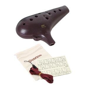 커피색 두꺼운 오카리나 좋은소리 연주 악기 Ocarina