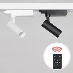 더쎈 LED 카네스 IoT 스포트 레일형 COB 10W 리모컨 밝기조절 색변환 레일등