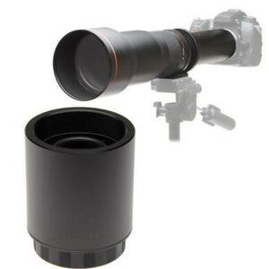 JINTU 2X 텔레컨버터 망원 렌즈 T 마운트 420-800mm 500mm 650-1300mm SLR