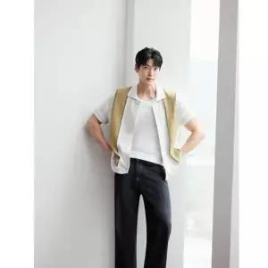 [파렌하이트](김해점)[26S/S] 세로 스트라이프 반팔 가디건 (FMUCD8335)