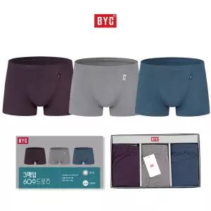 BYC 60수 면스판 드로즈3매입 5004