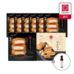 [사보텐]일본 정통 수제 돈까스 등심 7팩+콰트로 치즈 1팩 + 돈까스 소스